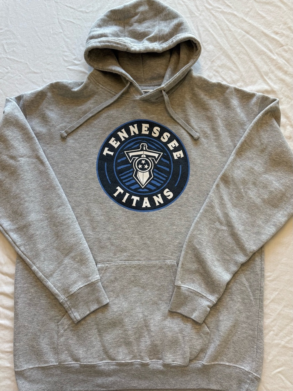 Grey Zubaz Tennessee Titans Pullover Hoodie Sweatshirt Size XL B18